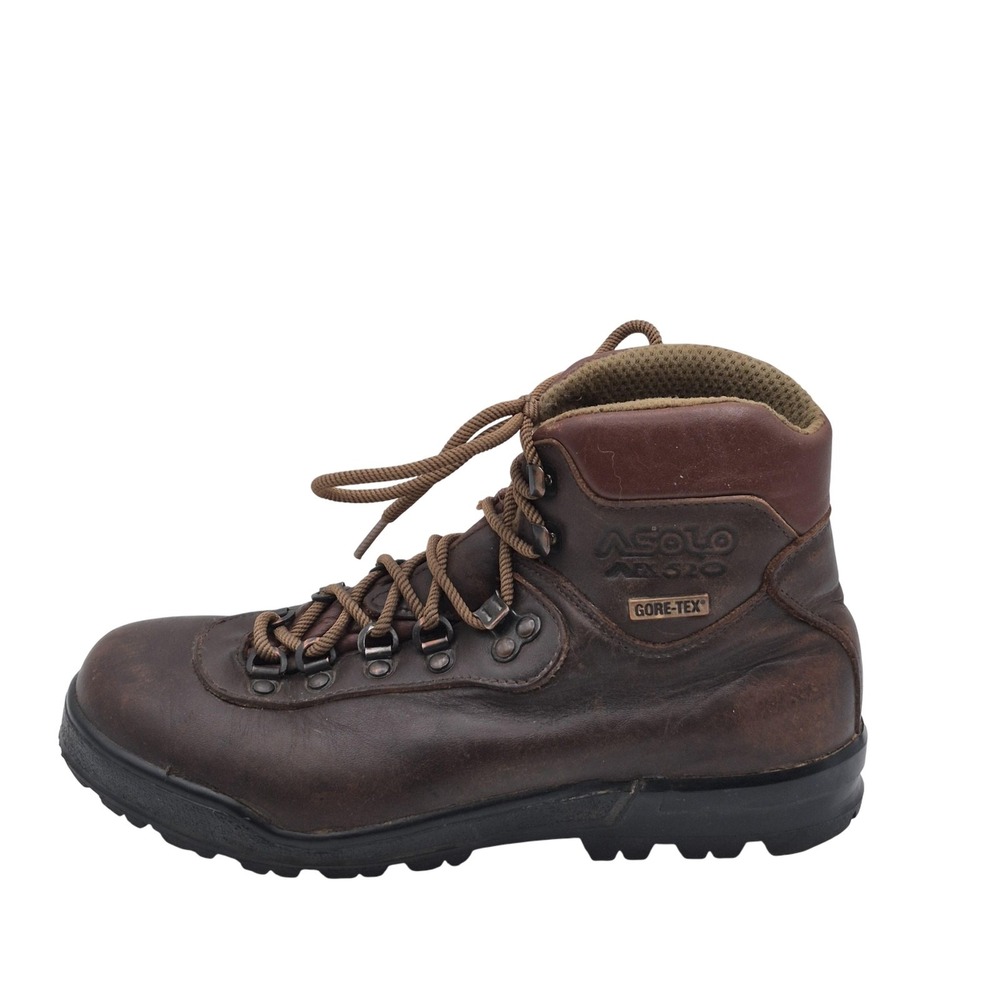 Asolo Hiking Boots Womens‎ Size 7.5 Brown Leather Gore-Tex Vibram NB 520